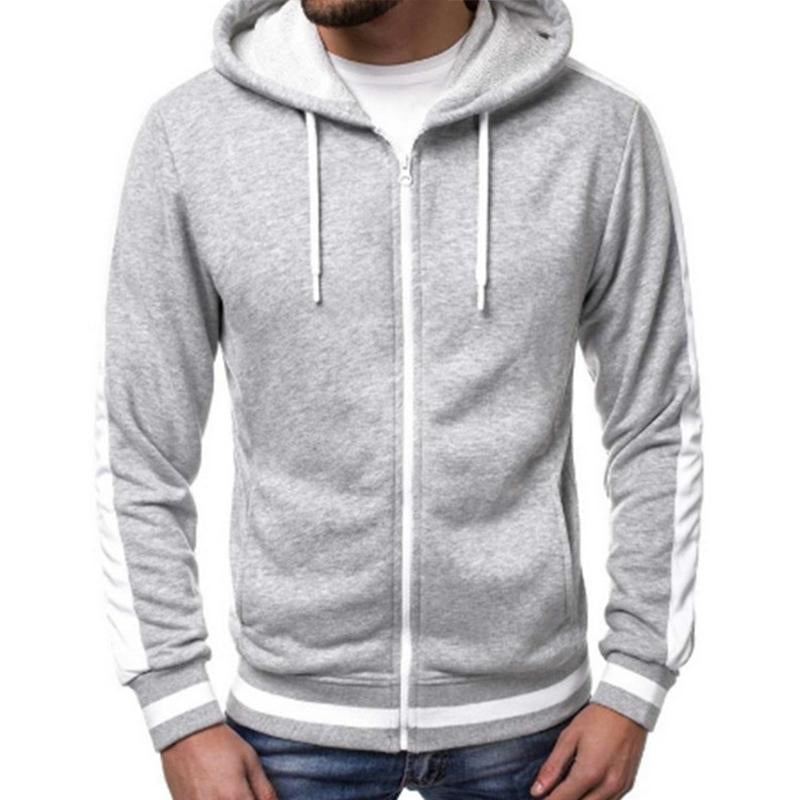 Mens Casual Zipper Hoodie Jacket 94332526M
