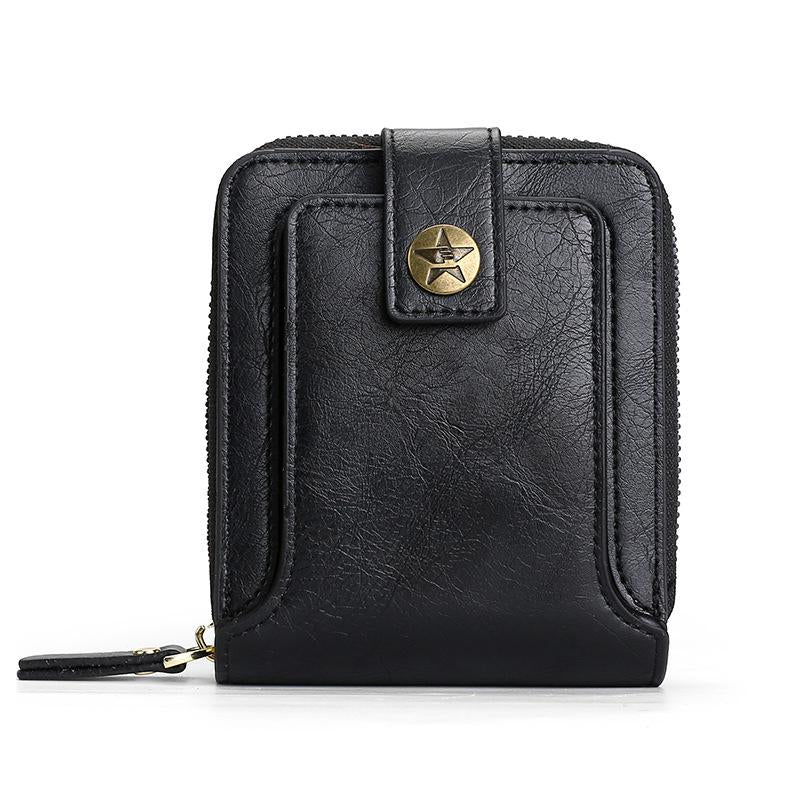 Mens Vintage Multifunctional Tri-Fold Compact Wallet 37104716Y