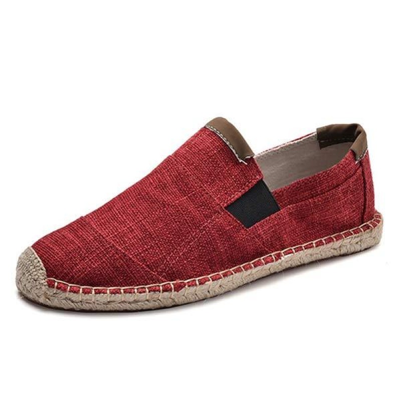 MENS LINEN CANVAS FISHERMANS SHOES 47496696