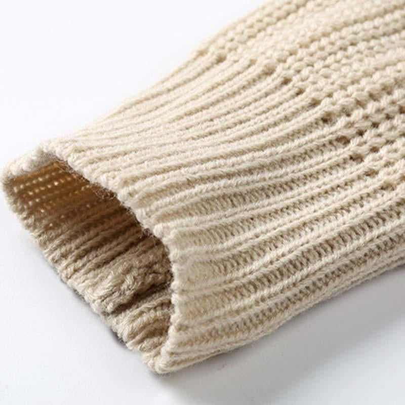 Mens Casual Round Neck Long Sleeve Knitted Pullover Sweater 32927096M