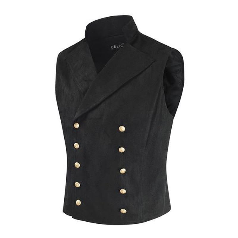 Mens Double Breasted Vintage Vest 43743713X