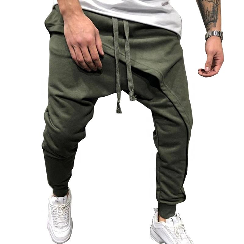 MenS Casual Layered Stitching Pants 41260363Y