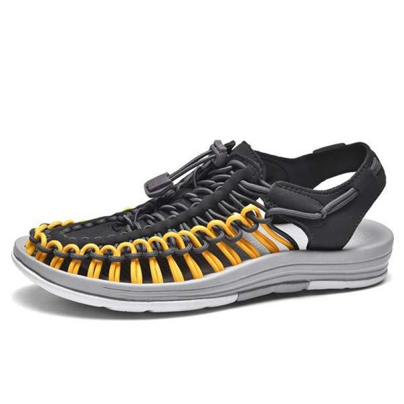 MENS HANDWOVEN BEACH SANDALS 53152187