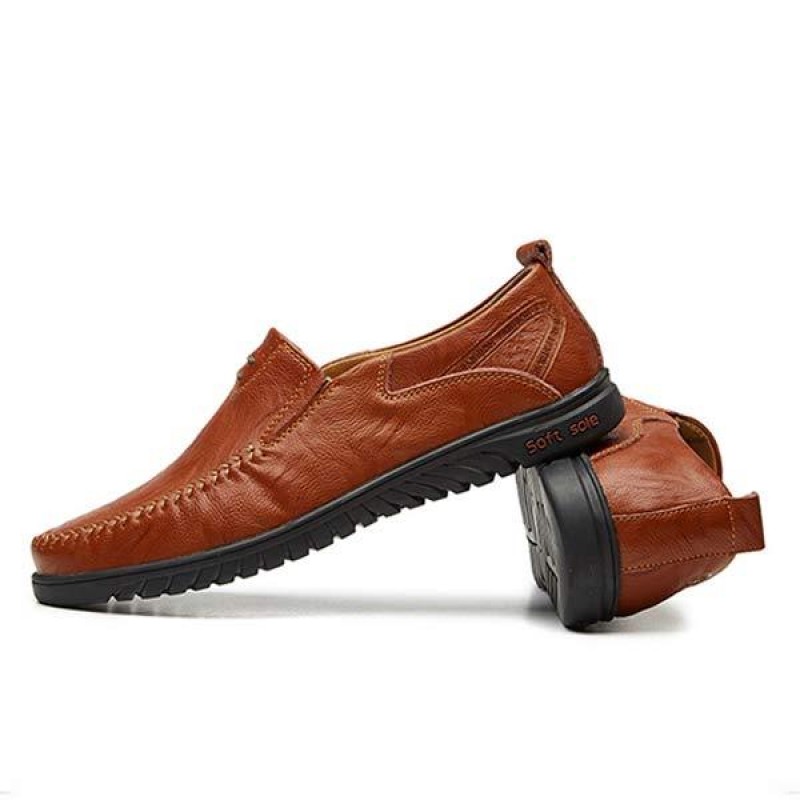 MENS SLIP-ON CASUAL LEATHER SHOES 08026252