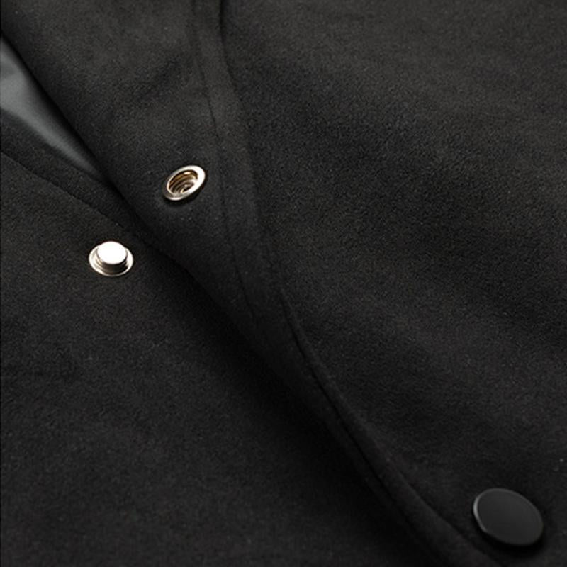 Mens Vintage Lapel Suede Jacket 03953320M