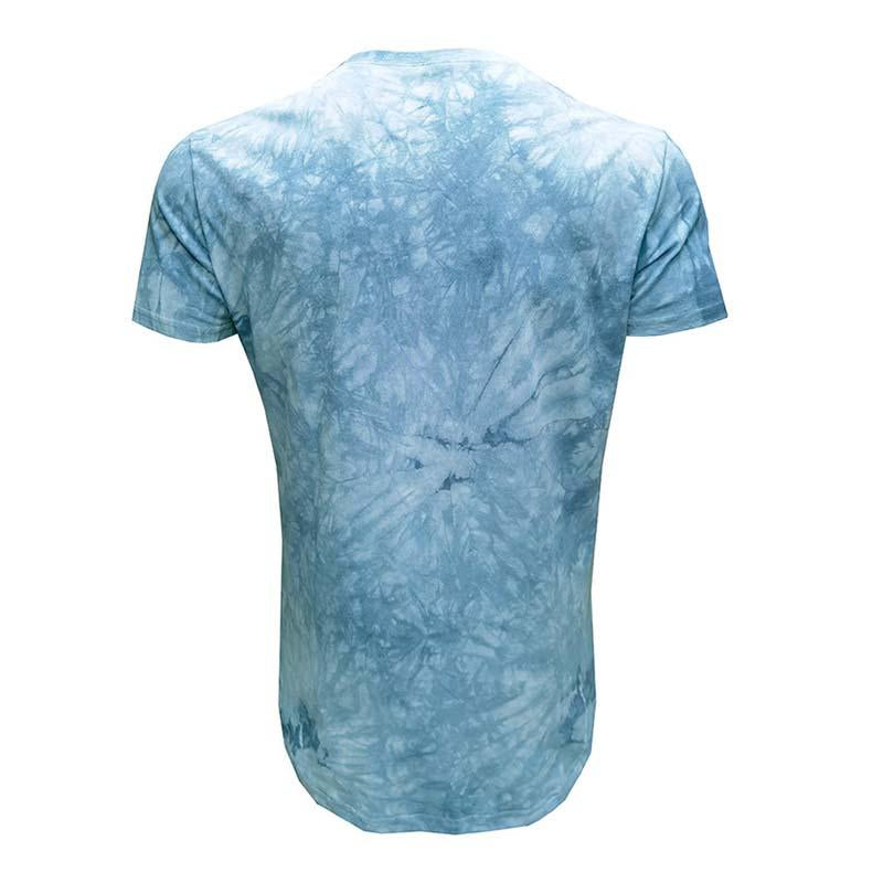Mens Casual Tie Dye Round Neck Short Sleeved T-shirt 40970629M