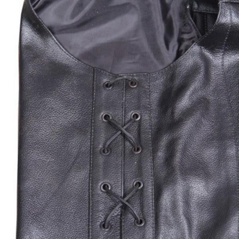 MENS SINGLE BREASTED SIDE TIE VEST 66687698M