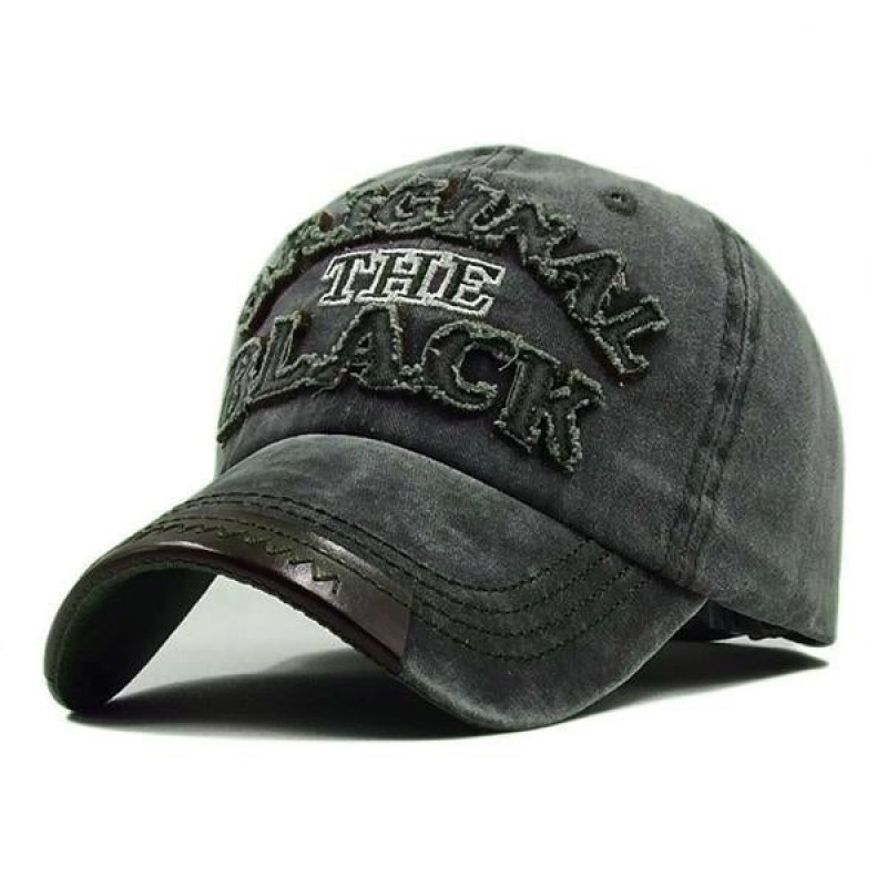 MENS DISTRESSED DENIM BASEBALL CAP 56838531M
