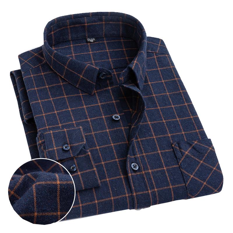 Mens Brushed Casual Long Sleeve Shirt 72663341X