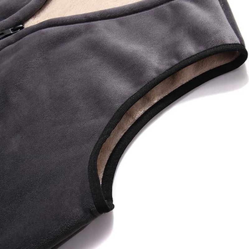 Mens V-Neck Fleece Thermal Vest 37128088X