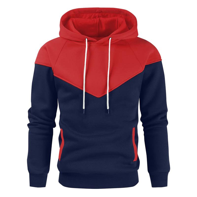 Mens Colorblock Color Contrast Sports Sweatshirt 35222976X