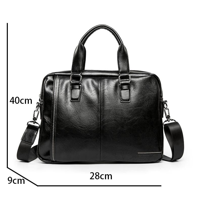 Mens Solid Color Briefcase 16719509Y