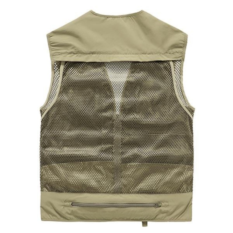 Mens Multi-pocket Outdoor Quick-drying Vest 96825875M