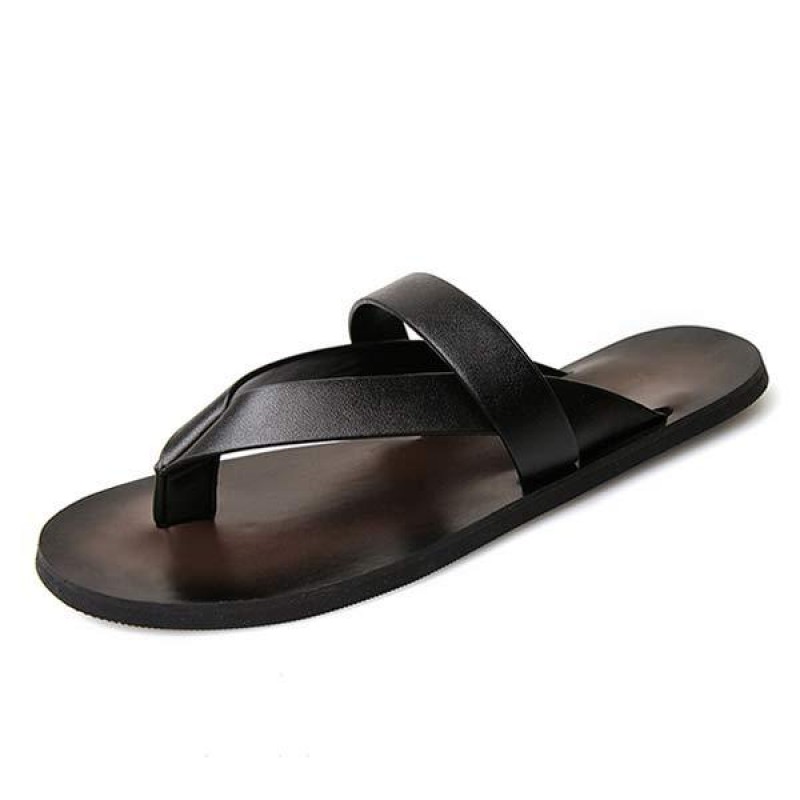 MENS CASUAL LEATHER FLIP-FLOPS 86023595