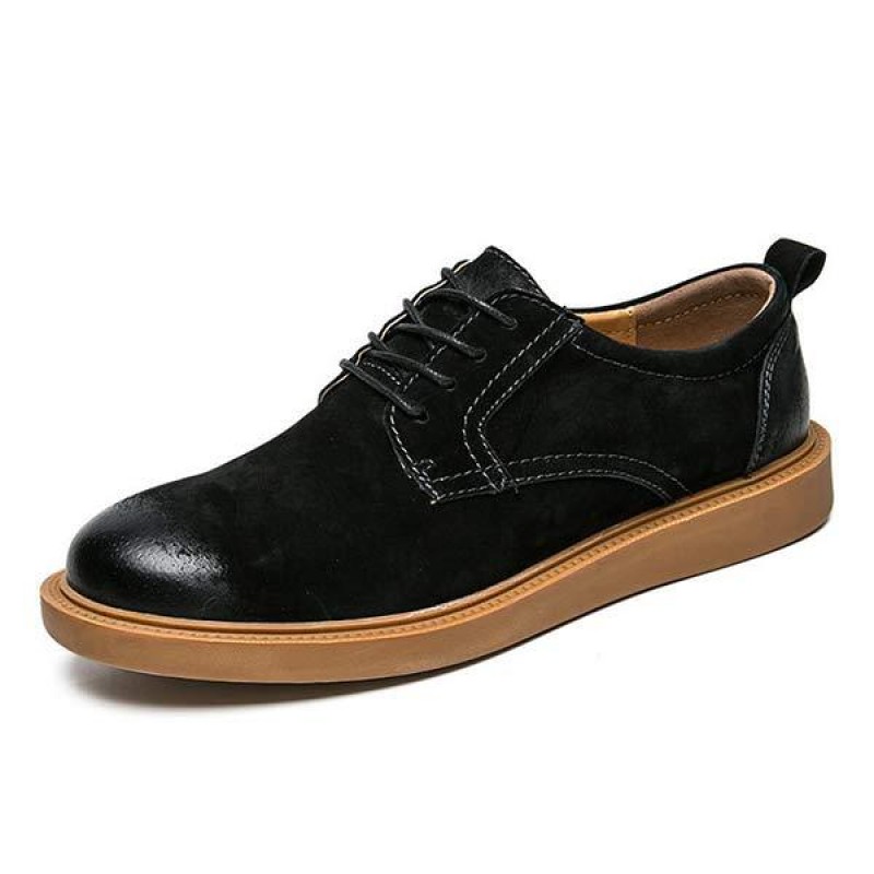 MENS ROUND TOE LACE UP OXFORD SHOES 87635030