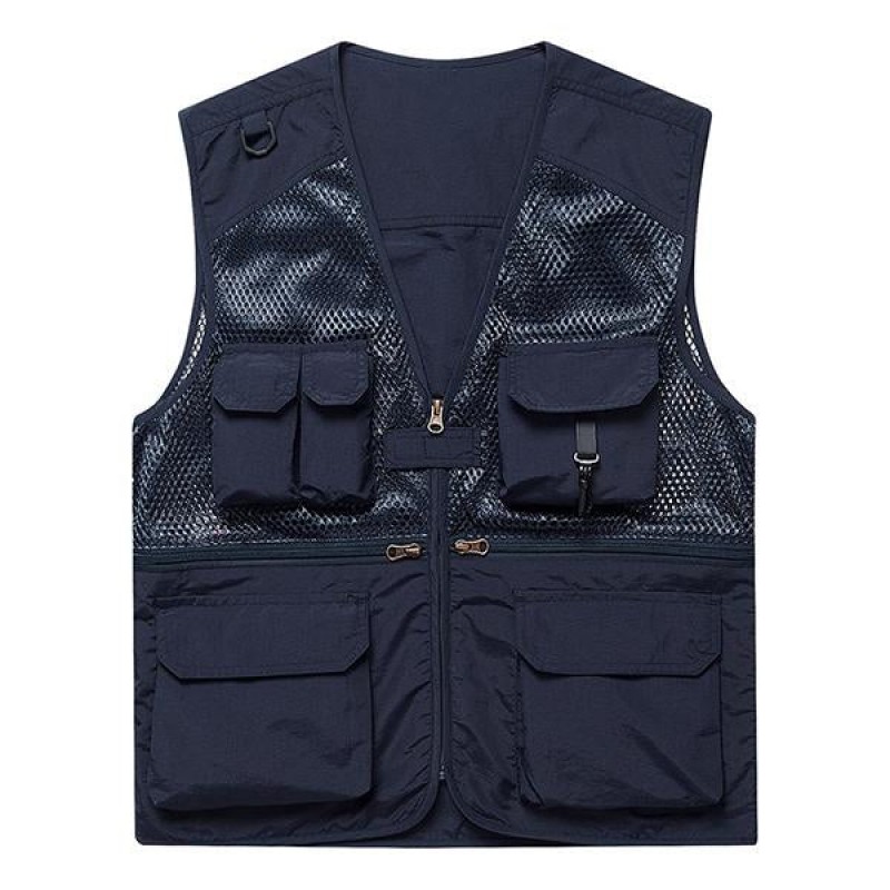 Mens Multi Pocket Mesh Vest 16233504M
