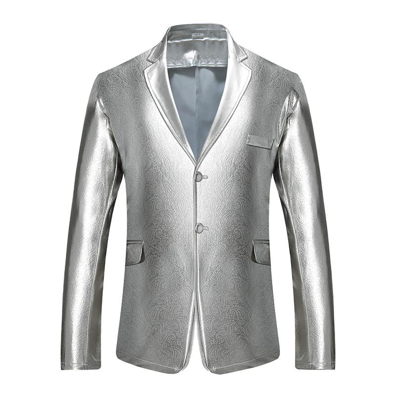 Mens Vintage Single-breasted Two-button Blazer 48701338M