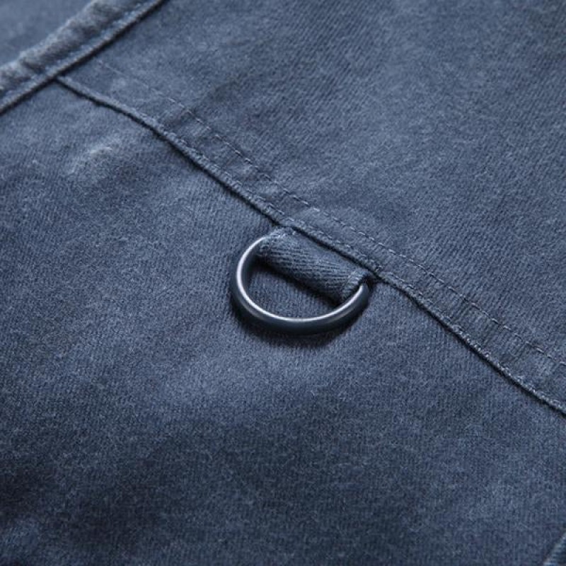 Mens Multi-pocket Fishing Washed Cotton Vest 53345762X