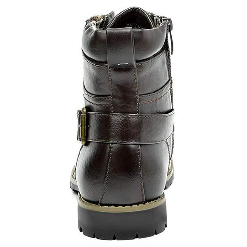 MENS METAL DOUBLE ZIP RIDER BOOTS 46764393C