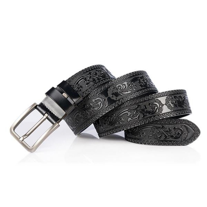 COWHIDE ENGRAVED CRAFT BELT 86879097M