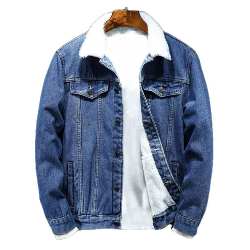 Mens Denim Loose Casual Lapel Jacket 61586200X