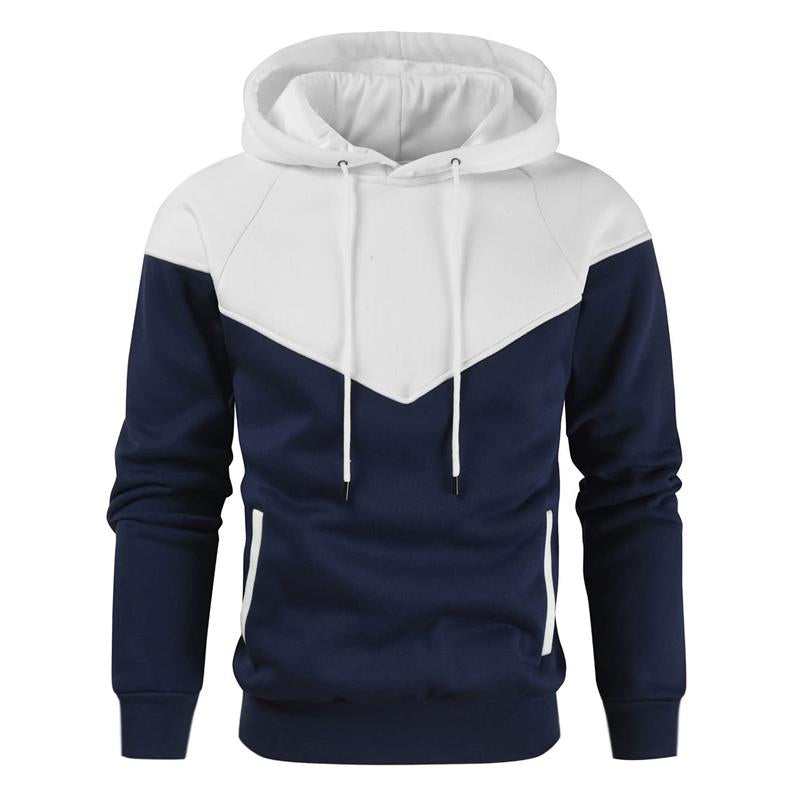 Mens Colorblock Color Contrast Sports Sweatshirt 35222976X