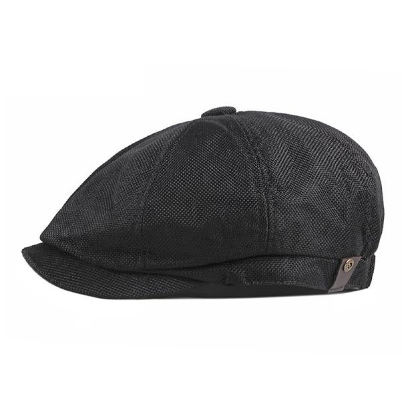 Mens Thin Breathable Retro Casual Beret 05351369M