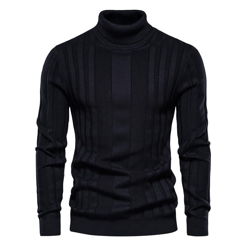 Mens Casual Solid Color Long Sleeve Sweater 02105395Y