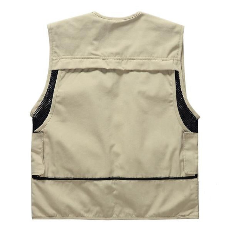 Mens Outdoor Fishing Zip-Up Vest 03991621X
