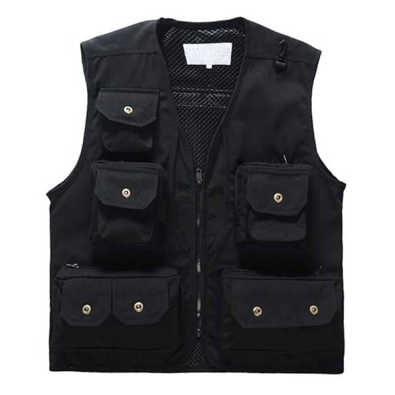 Mens Outdoor Fishing Zip-Up Vest 03991621X