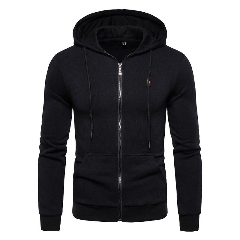 Mens Fleece Zip Up Sweatshirt Hoodie 28731712X