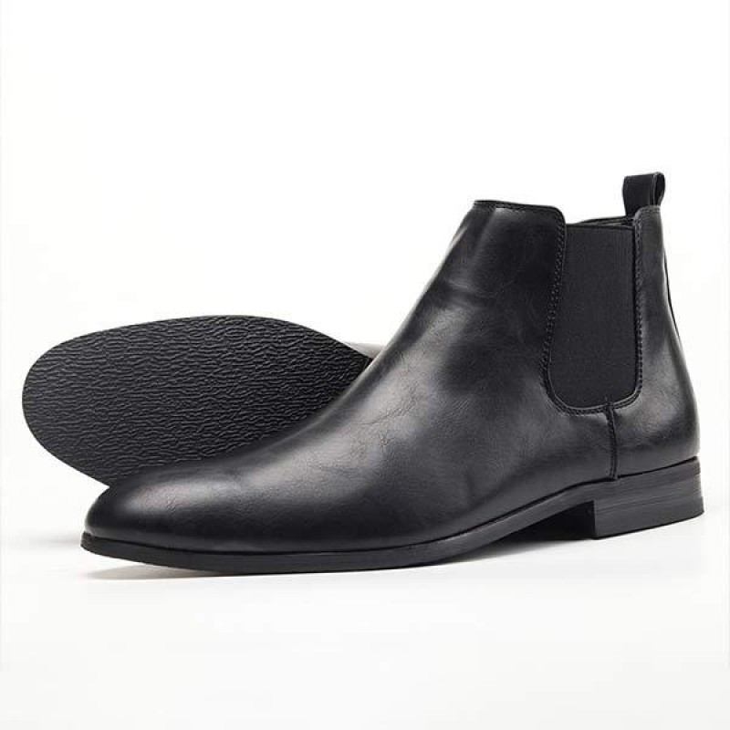 MENS BLACK CLASSIC CHELSEA BOOTS 60413229