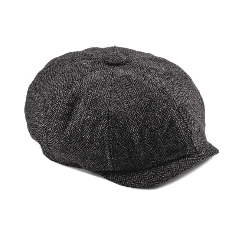 Mens Vintage Check Octagonal Beret 68448037M