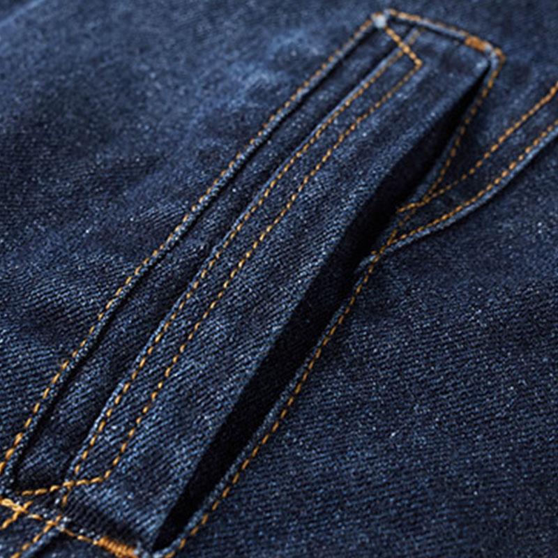 Mens Casual Multi-pocket Sherlock Denim Vest 99337972M