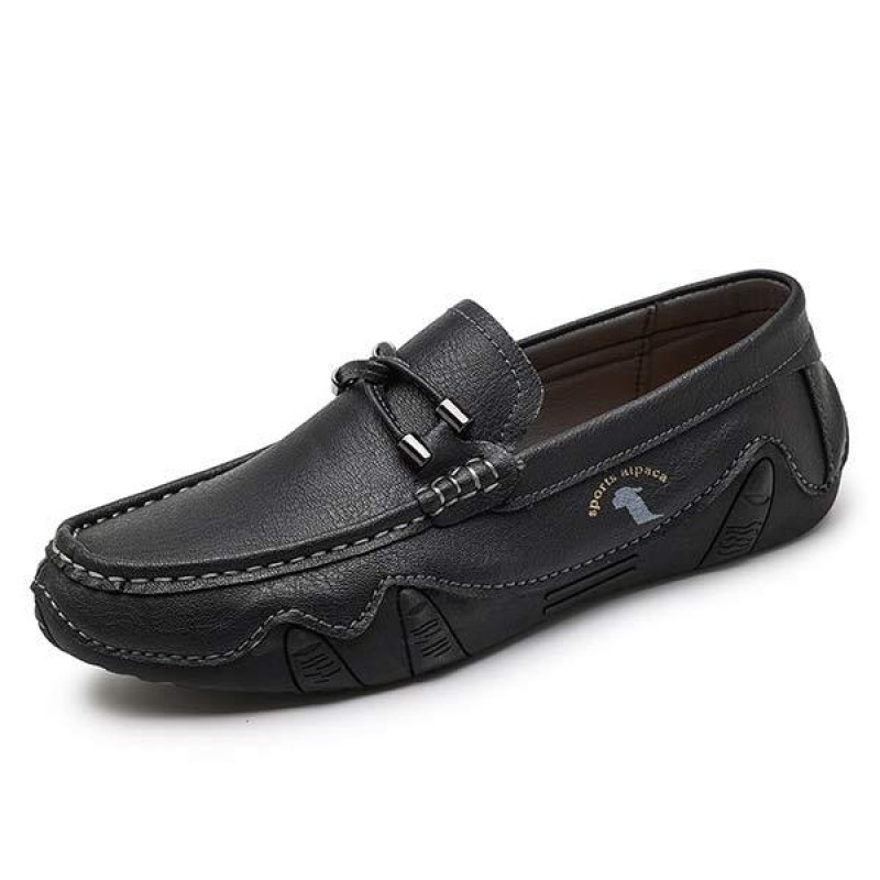 MENS CASUAL HAND SEWN LEATHER SHOES 11426926