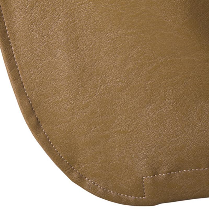 Mens Lapel Slim Leather Blazer 22416100M