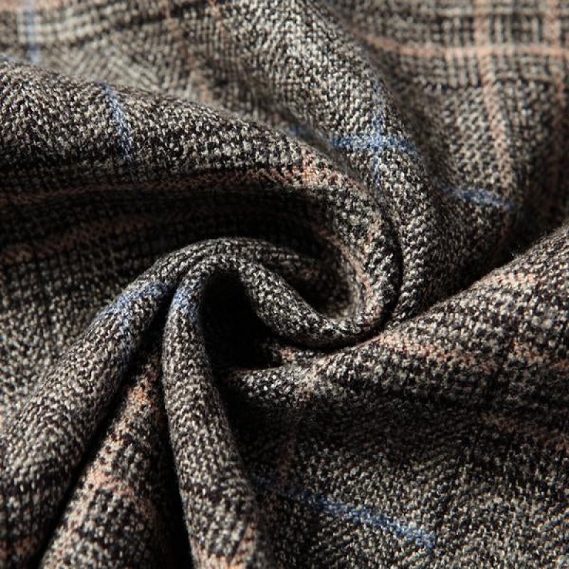 Mens Vintage Plaid Print Blazer 74950119X