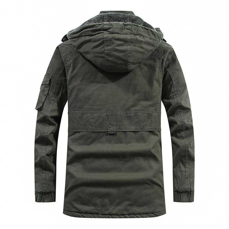 Mens Washed Cotton Padded Jacket Thick Workwear Padded Jacket 24346345X