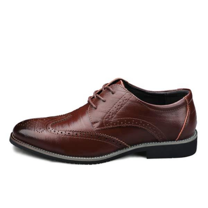 MENS BROGUE FORMAL LEATHER SHOES 03039665