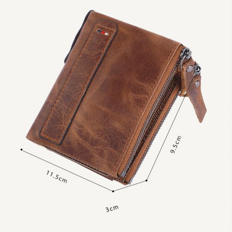 VINTAGE DOUBLE ZIP WALLET 71305916X