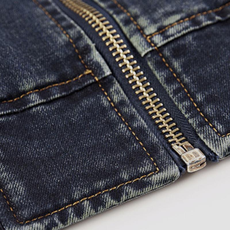 Mens Casual Slim Denim Baseball Jacket 29307324M
