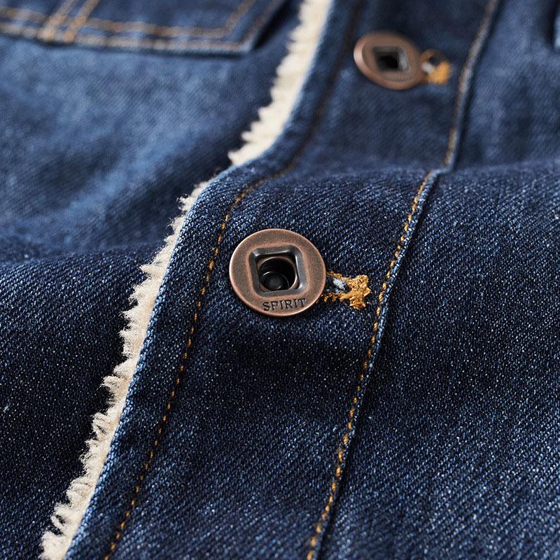 Mens Casual Multi-pocket Sherlock Denim Vest 99337972M