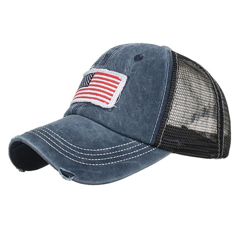 Mens Flag Baseball Cap 63437593Y