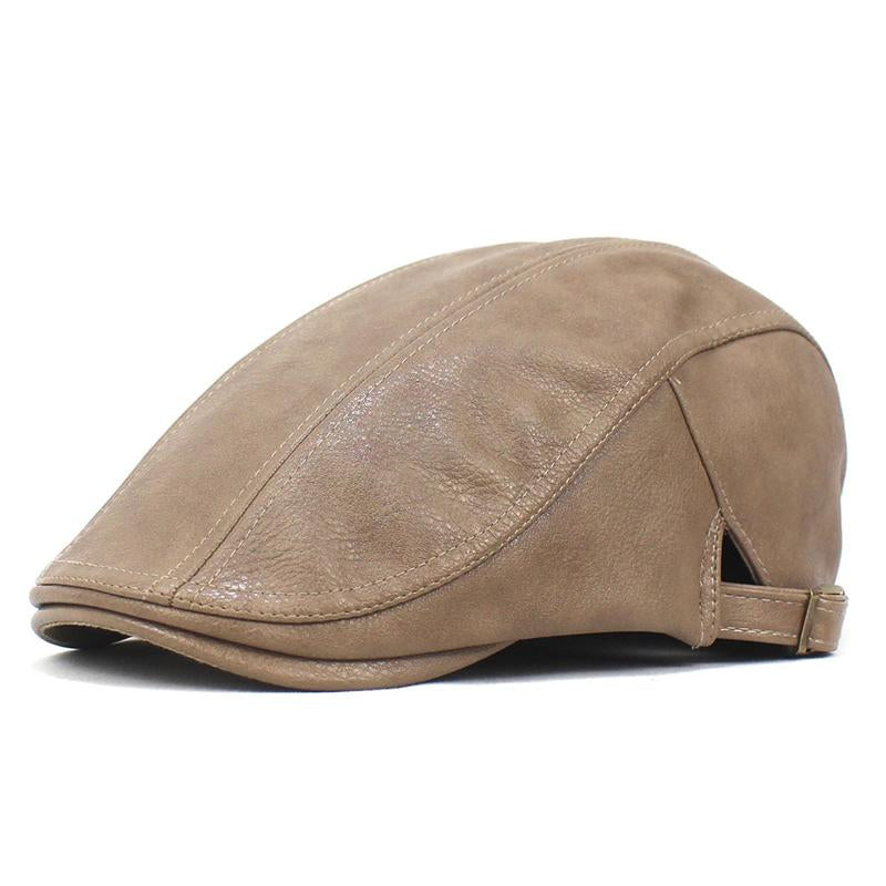 Mens Vintage Leather Hat 66065991Y