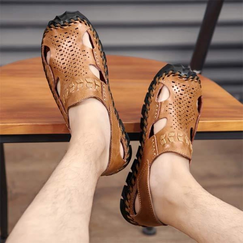 MENS OUTDOOR CASUAL LEATHER SANDALS 83083901