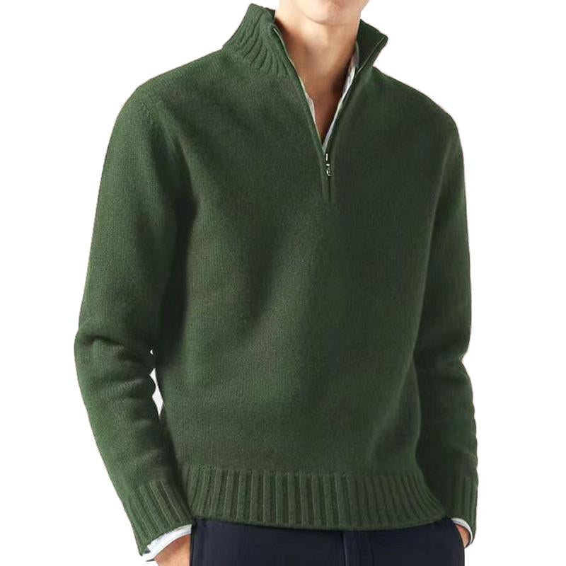 Mens Half Turtleneck Zipper Sweater 80664882X