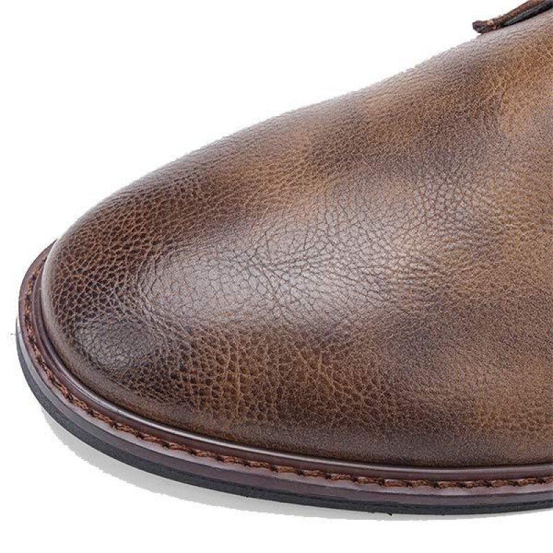 MENS VINTAGE LEATHER ANKLE BOOTS 56567118