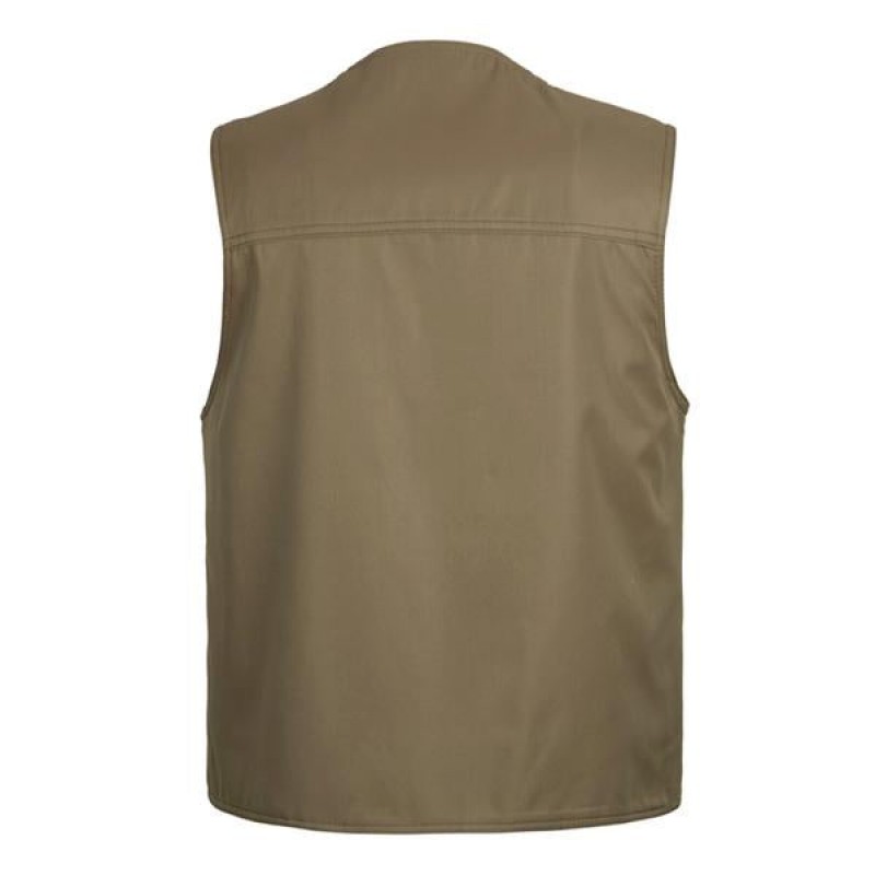 Mens V-neck Double Pocket Button Vest 00317594X