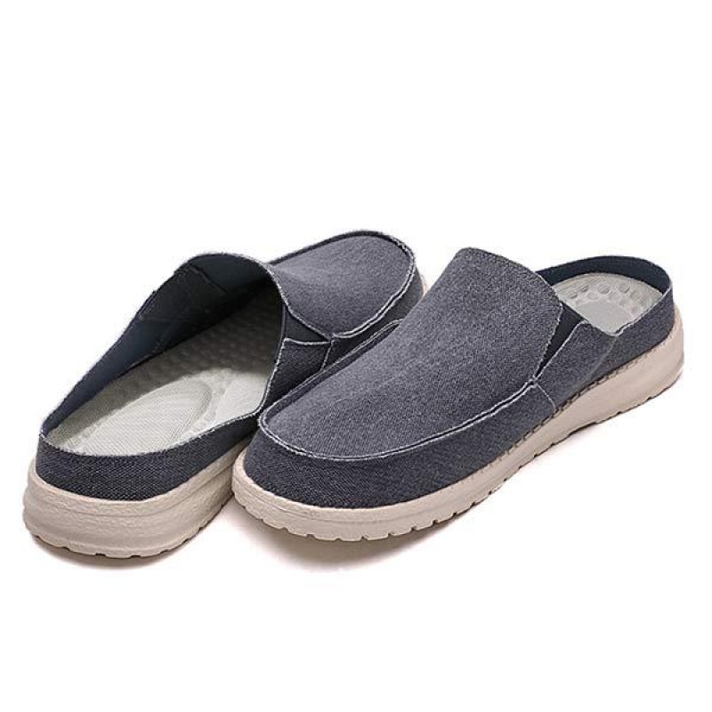 MENS CANVAS HALF SLIPPERS 57766539