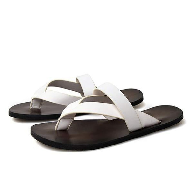 MENS CASUAL LEATHER FLIP-FLOPS 86023595